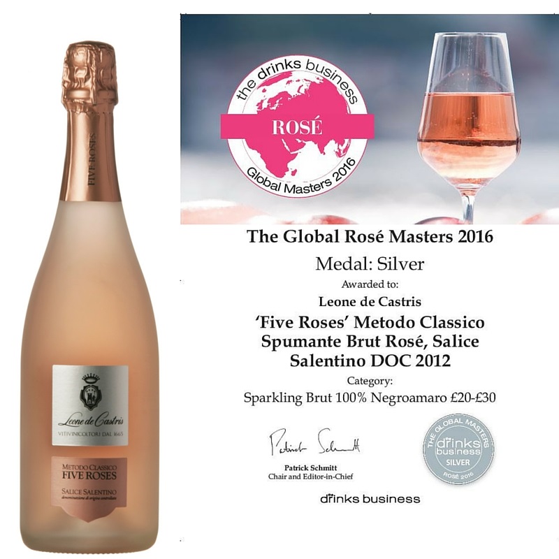 Five Roses Metodo Classico 2012 awarded with Silver Medal
